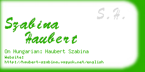 szabina haubert business card